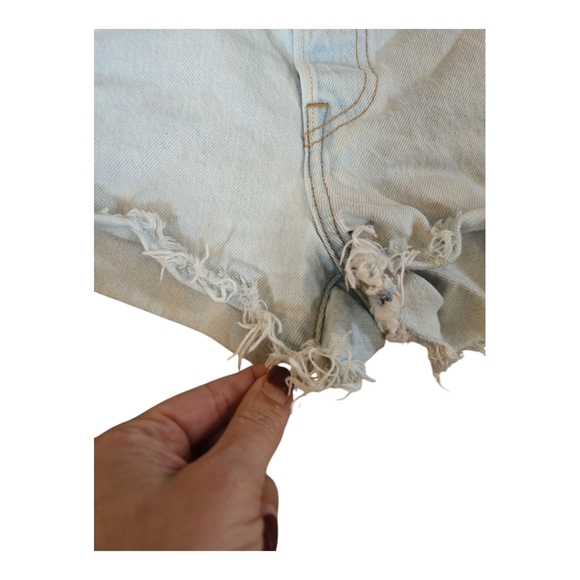 Levi's 501 Button Fly Cut Off Jean Shorts Size 31 - Picture 7 of 10